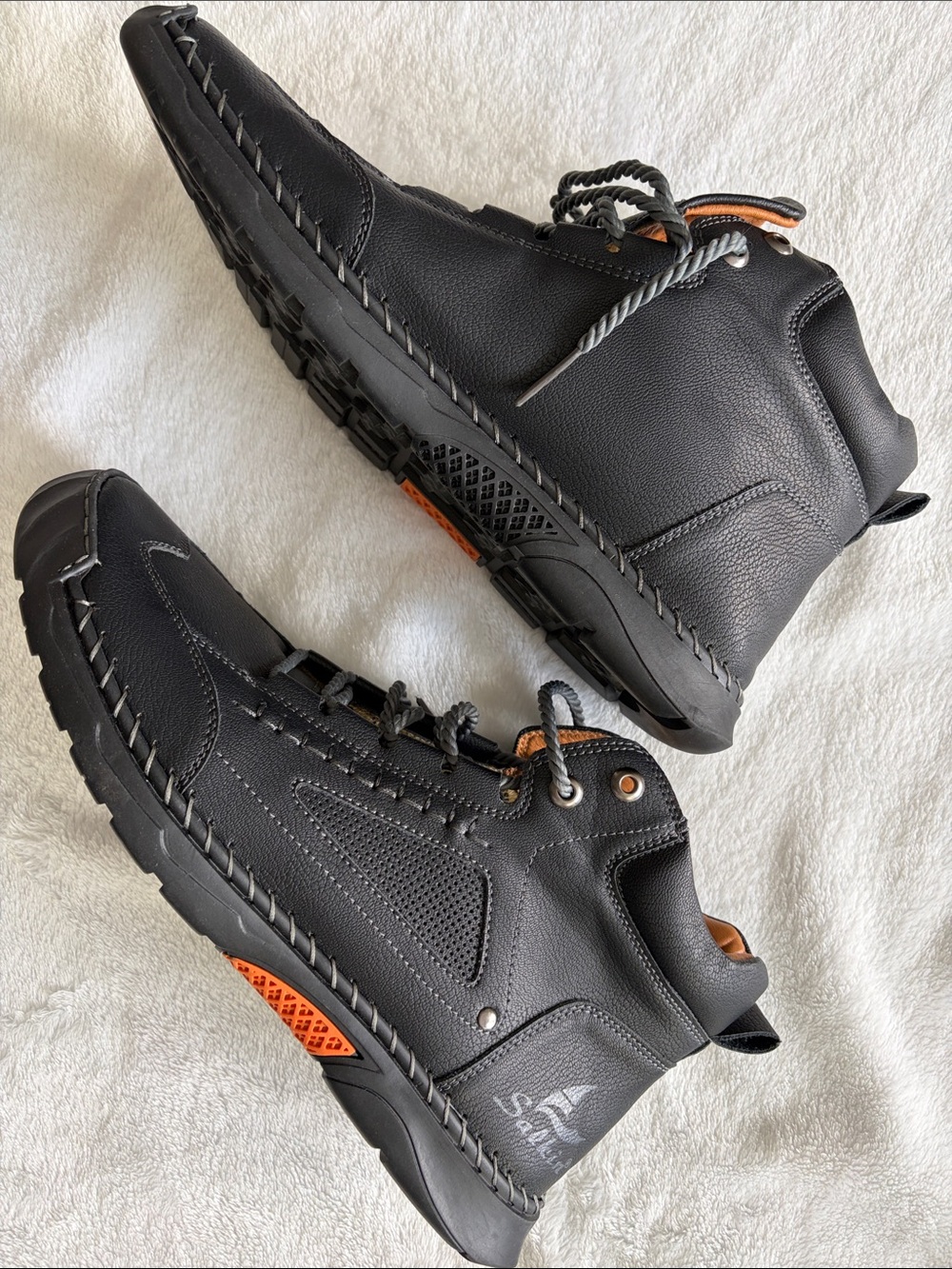 Salkin Boots with Orange Accents